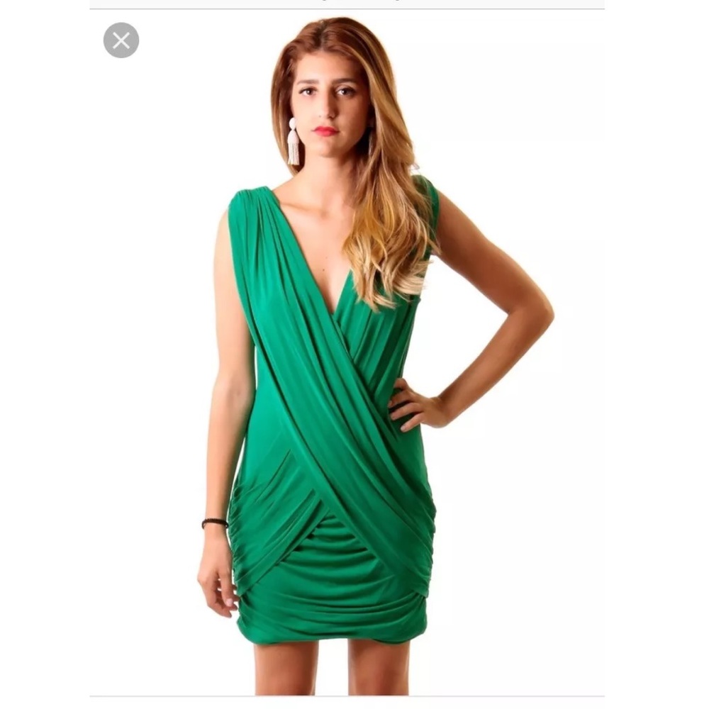 🍀BCBG Max Azria Emerald Alondra Dress L